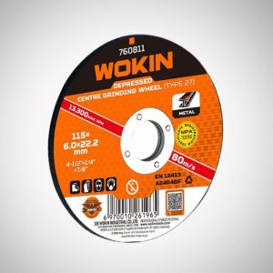 WOKIN DEPRES CENTRE GRIND WHEEL METAL 115*6M