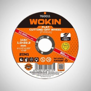 WOKIN FLAT CUT OF WHEEL (METAL & S.S)105*16MM