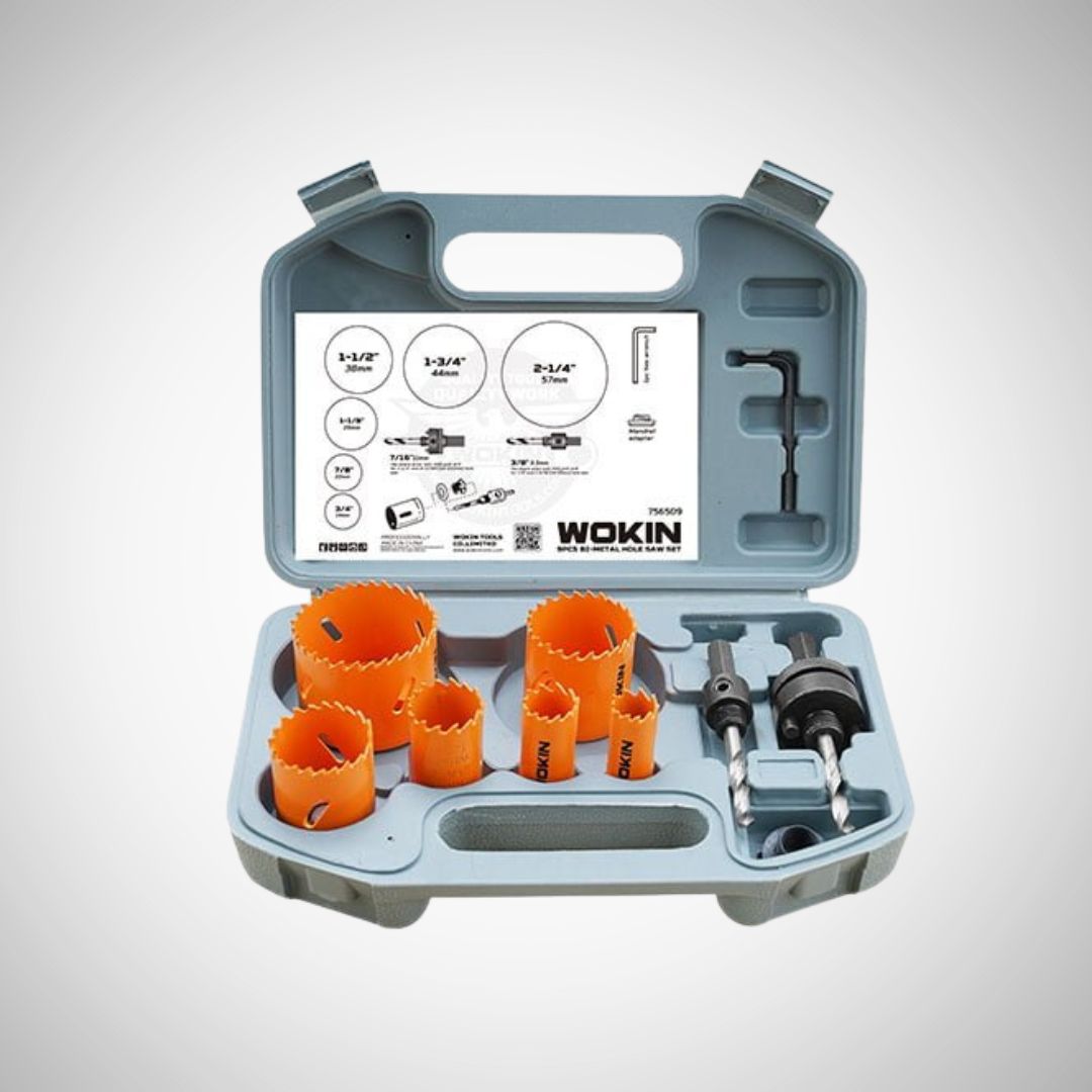 9PCS BI-METAL HOLE SAW SET