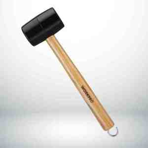 WORKPRO RUBBER MALLET 16OZ WOOD HDL BLACK
