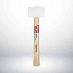 WORKPRO RUBBER MALLET 16OZ WOOD HDL WHITE