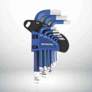 WORKPRO 9PCS BALL POIN HEX KEY SET